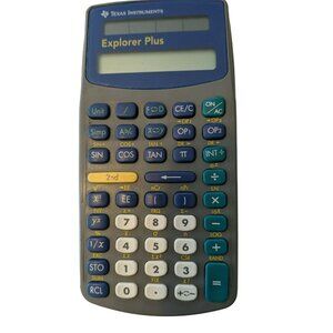 Texas Instruments Explorer Plus Scientific Calculator Gray & Blue A496